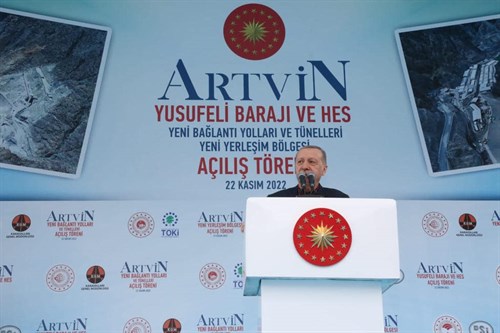 Cumhurbaşkanımız Sn. Recep Tayyip ERDOĞAN, Yusufeli'nde 